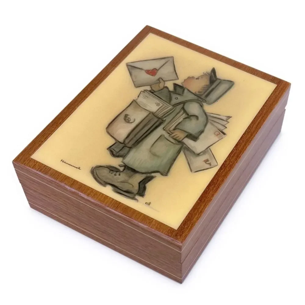 Vintage Hummel Postal Carrier Music Box (Plays Lara's Theme Dr Zhivago